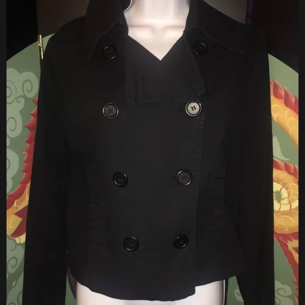 NEW YORK & CO Military Style Cotton Jacket Size M